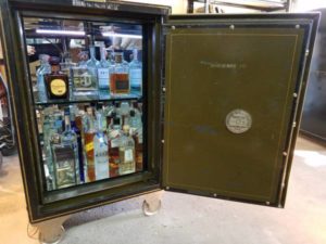 Distressed Liquor Cabinate Digital Safe